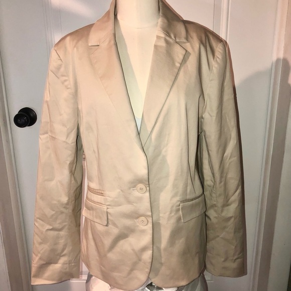 New York & Company Jackets & Blazers - NWT NY&Co. Khaki Blazer Size 14